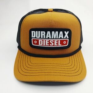 Duramax Diesel Caramel And Black Snap Back Trucker Hat